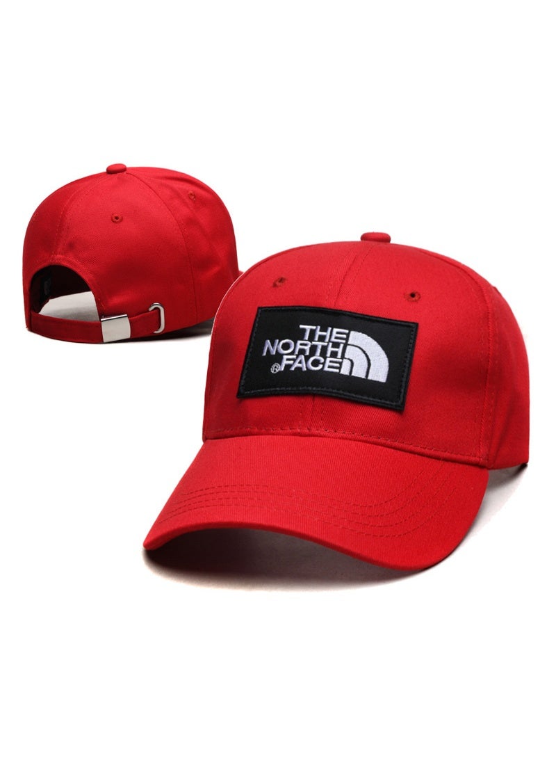 THE NORTH FACE قبعة بيسبول حمراء من ذا نورث فيس مع شعار مميز