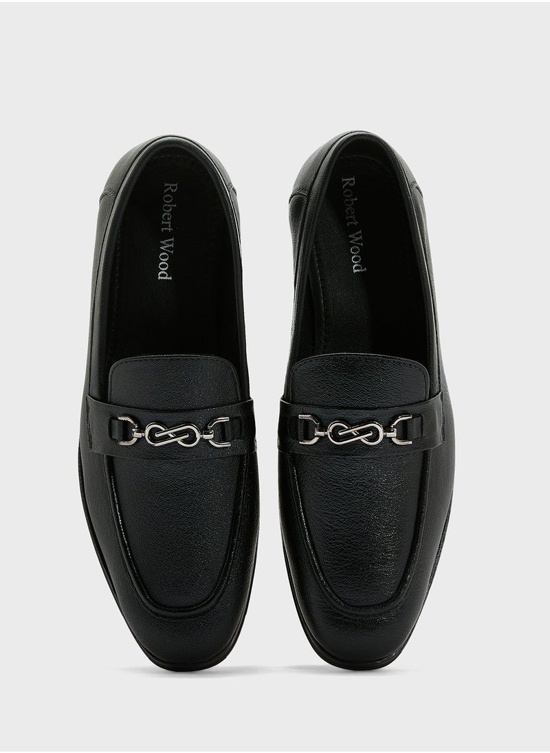 Robert Wood Genuine Leather Formal Slip Ons  - Image 4