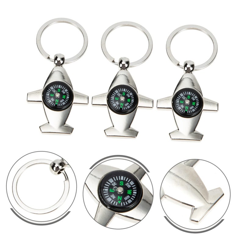 Lightweight Casual Style Compass Keychain 8X3X3CM Key Pendant Decoration Gift for Friends - Image 5