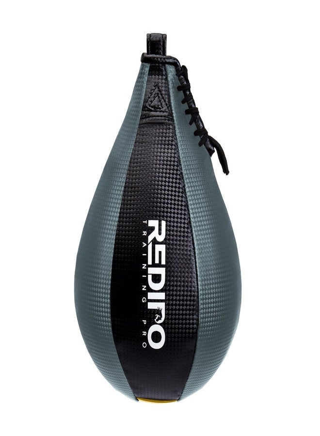 Redipo Boxing Speed Bag - PU Leather Speed Punching Bag for Boxing, MMA Training Speed Ball Reflex Ball Boxing Equipment, Punching Bag Workout Kicking Training Home Gym Exercise Speed Ball (Grey) - Image 1