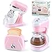 PLAY Kitchen Appliances Toys Kids Play Kitchen Accessories Set Pretend Kitchen Toys for Kids Ages 48 Coffee Maker Mixer Toaster with Realistic Lights  Sounds Gift for Girls Ages 3 - Image 4