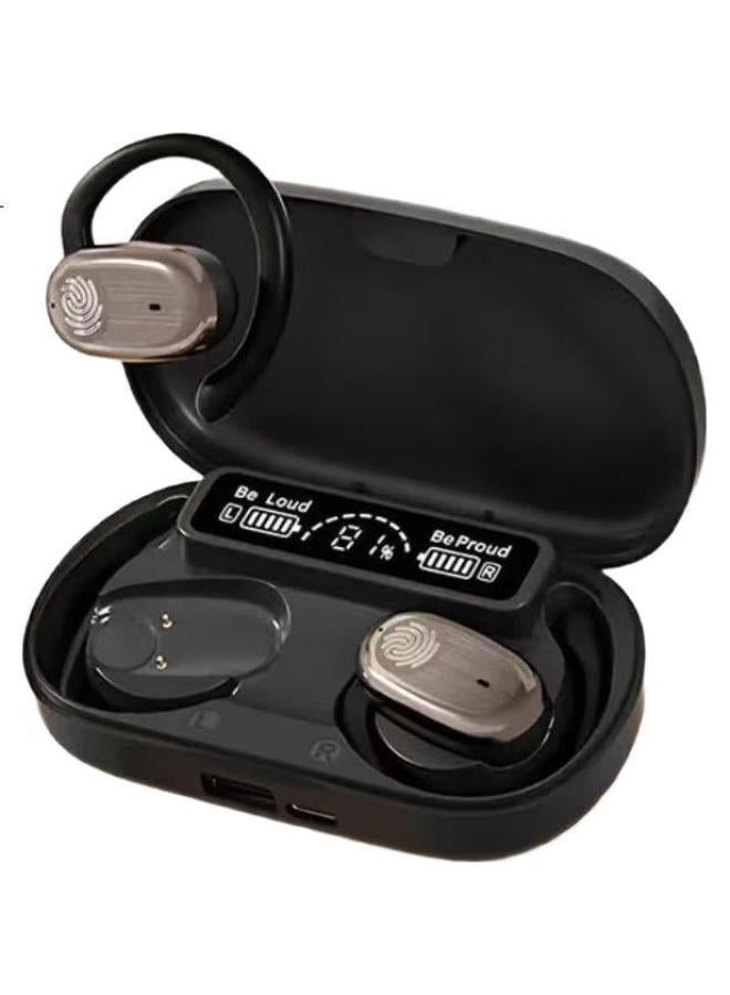 No Must Work Nobixing Gt802 Wireless Bluetooth Earphones With Bone Conduction, Adjustable Open Design, Noise Reduction, High Sound Quality, Black - Image 1