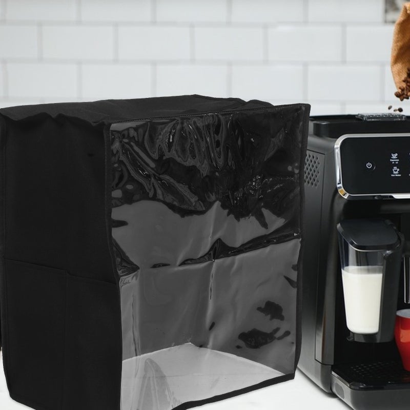 Transparent Pvc Cover For Ice Cream Machines With Visible Window And Storage Pocket Reusable Kitchen Appliance Protector For Countertop Ice Makers - Image 2
