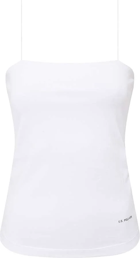 يو اس بولو اسن BASE. Polo Assn. Women's White Thread Strap Undershirt 66276