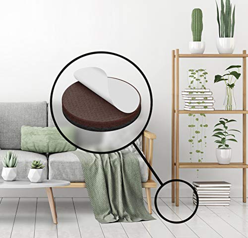 Slipstick GorillaPads 1 Inch Non-Slip Furniture Pads/Gripper Feet Skids (Set of 32) Self Adhesive Rubber Floor Protectors, Round, Black, CB147-32 - Image 3