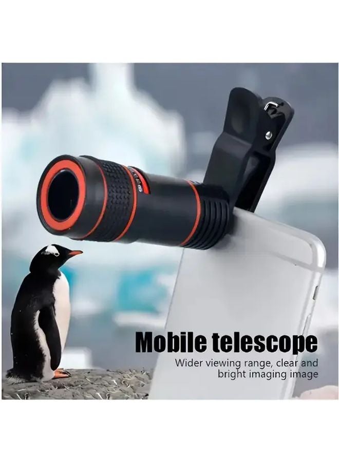 Black 8X HD Optical Zoom Lens for Mobile Phone Stargazing Outdoor Adventures - Image 3