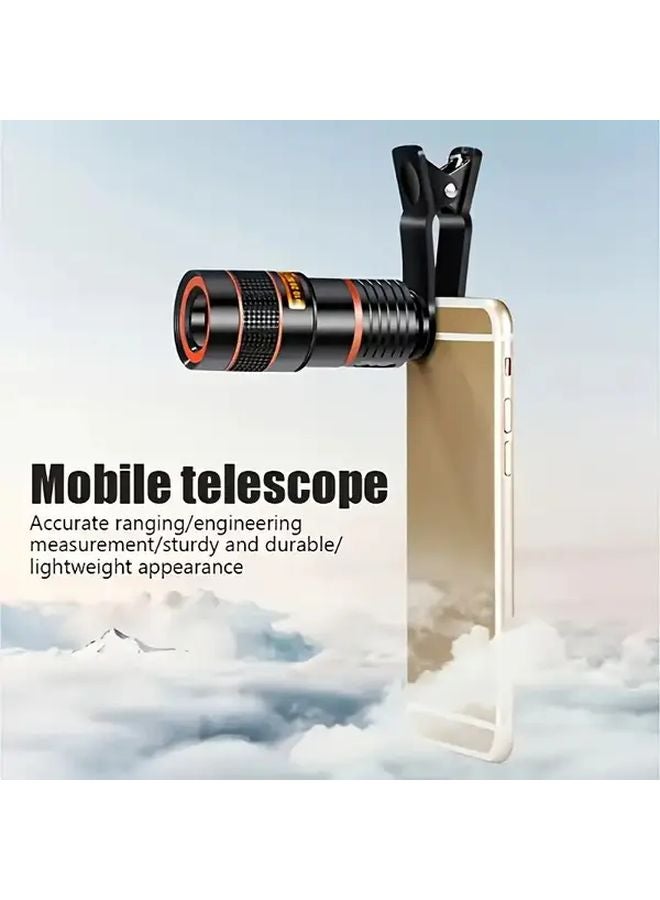 Black 8X HD Optical Zoom Lens for Mobile Phone Stargazing Outdoor Adventures - Image 5