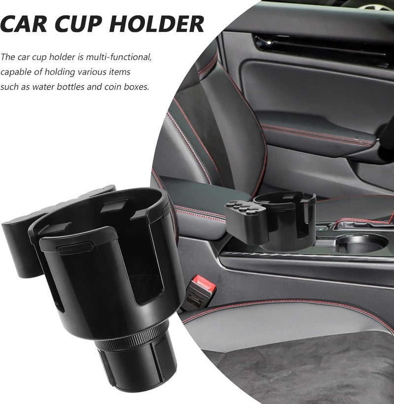 Car Cup Holder Extender Large Water Bottle Holder for Vehicle Interior with Coin Storage Compatible with Standard Cups and Bottles - Image 3