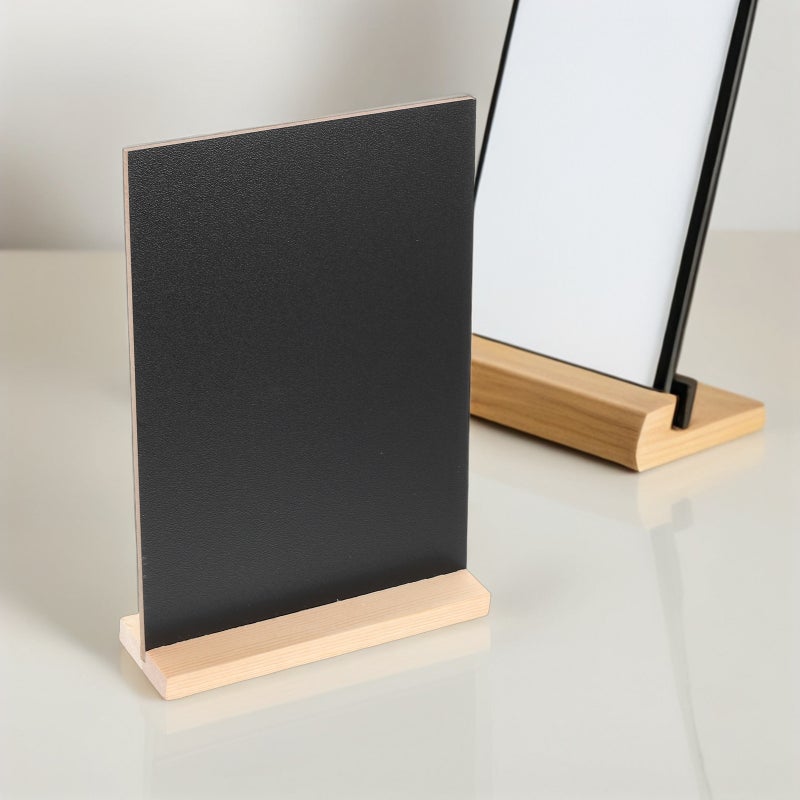 Chalkboard Sign Single-Sided Erasable Message Board Desktop Decor Signs Small with Bases for DIY Home Decoration - Image 2