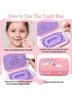 Caffox Caffox Tooth Holders for Kids Keepsake, Baby Teeth Keepsake Box, Tooth Saver, Tooth Container for Lost Teeth, Teeth Storage Holder for Tooth Fairy  - Image 5