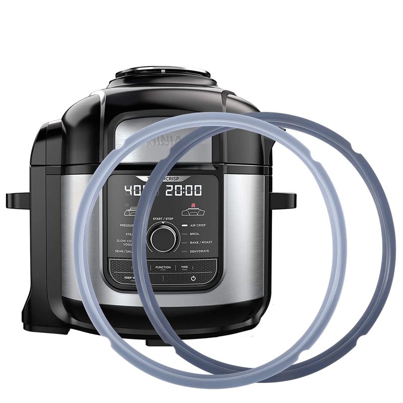 iAbler Original Sealing Ring Compatible with Ninja Foodi 6.5 Quart and 8 Quart Pressure Cooker Silicone Replacement Gasket for Ninja Foodi Air Fryer - 2 Packs - Image 1