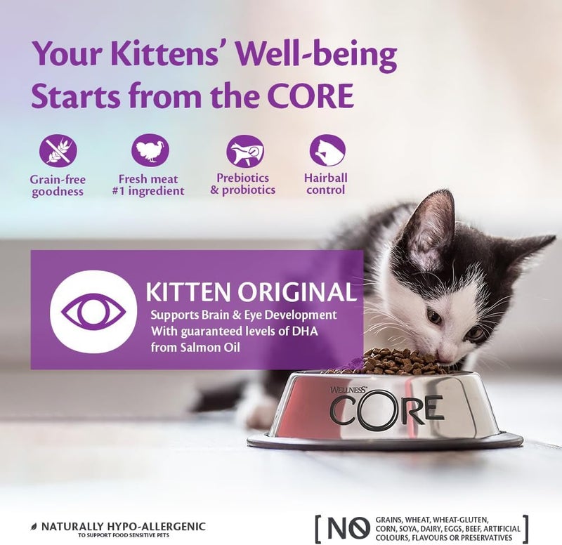 Wellness Core Kitten Turkey & Chicken Dry Food 300 g - Image 2