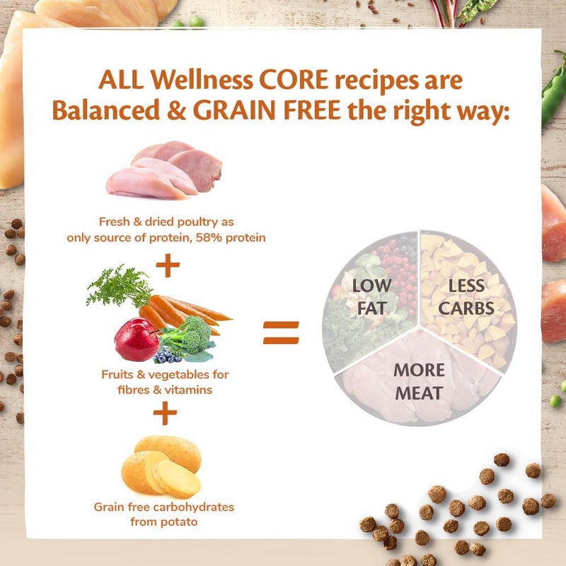 Wellness Core Kitten Turkey & Chicken Dry Food 300 g - Image 4