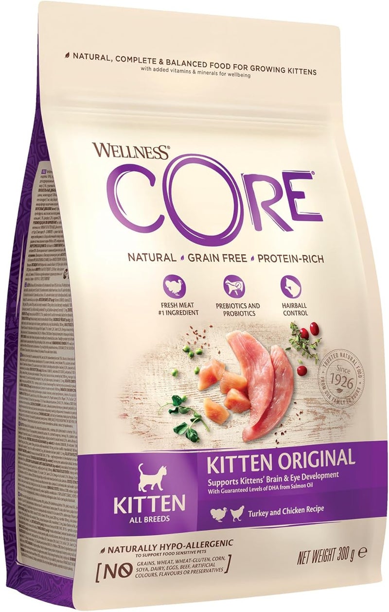 Wellness Core Kitten Turkey & Chicken Dry Food 300 g - Image 1