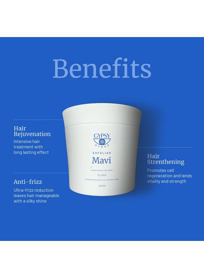GYPSY SYRUP Mavi Hair Mask For Smoothening And Frizz Control | Repairs Damaged Hair And Boosts Hair Growth | Cloak - 300G - Image 4