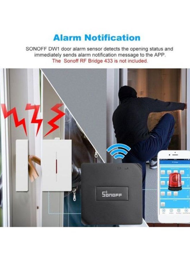 NIBEMINENT 2-Piece Wireless Alarm Sensor White - Image 5