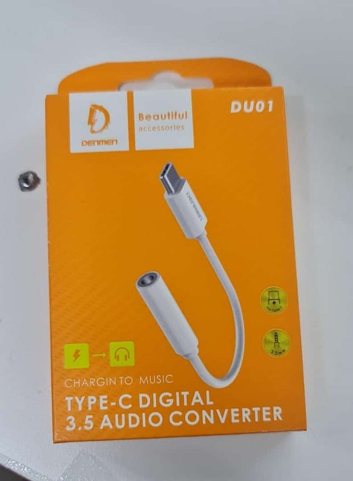 Denmen Type C To 3.5mm Audio Adapter DU01 - Image 1