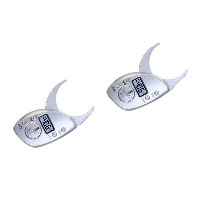2 pcs Digital Body Fat Caliper Fat Caliper Fat Measuring Tool with Clear Display Portable Fat Digital Display Caliper for Women Men Use - Image 4