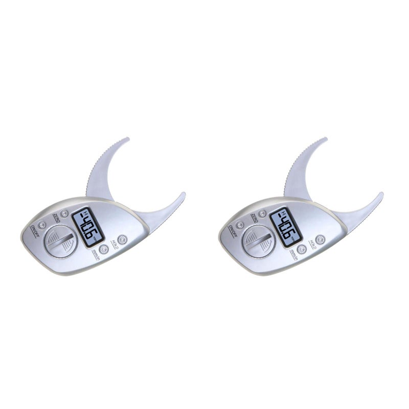 2 pcs Digital Body Fat Caliper Fat Caliper Fat Measuring Tool with Clear Display Portable Fat Digital Display Caliper for Women Men Use - Image 5