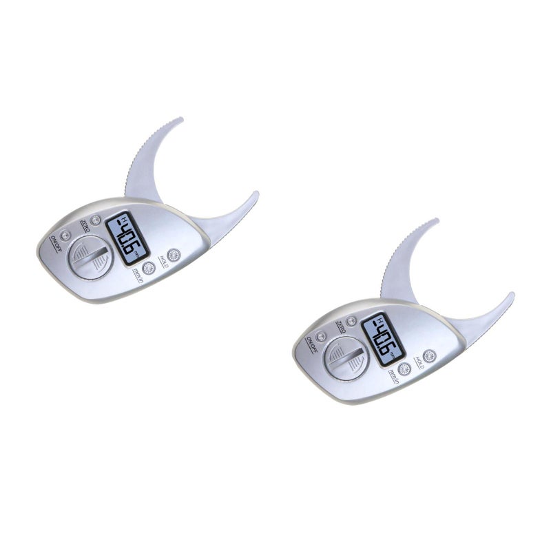 2 pcs Digital Body Fat Caliper Fat Caliper Fat Measuring Tool with Clear Display Portable Fat Digital Display Caliper for Women Men Use - Image 1
