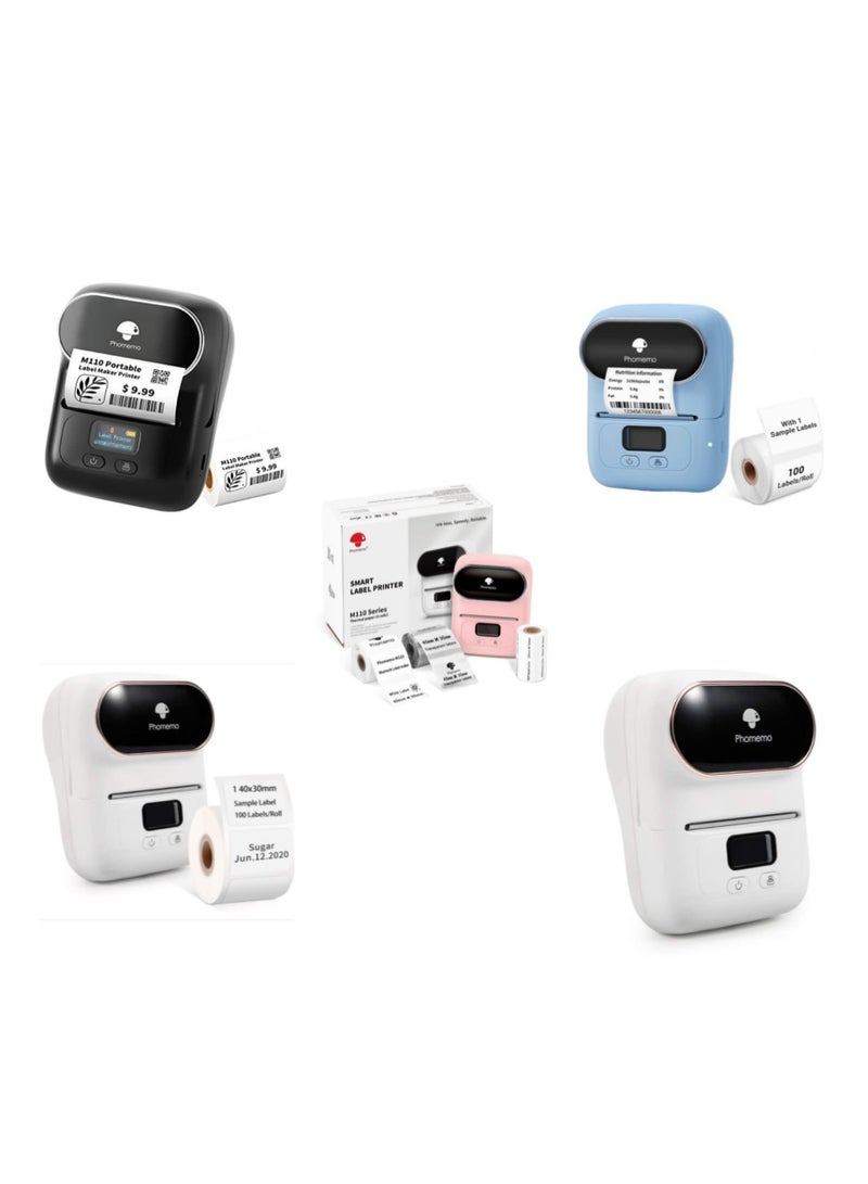 Phomemo M110 Portable Wireless Thermal Label Printer, Bluetooth Label Maker - Image 1