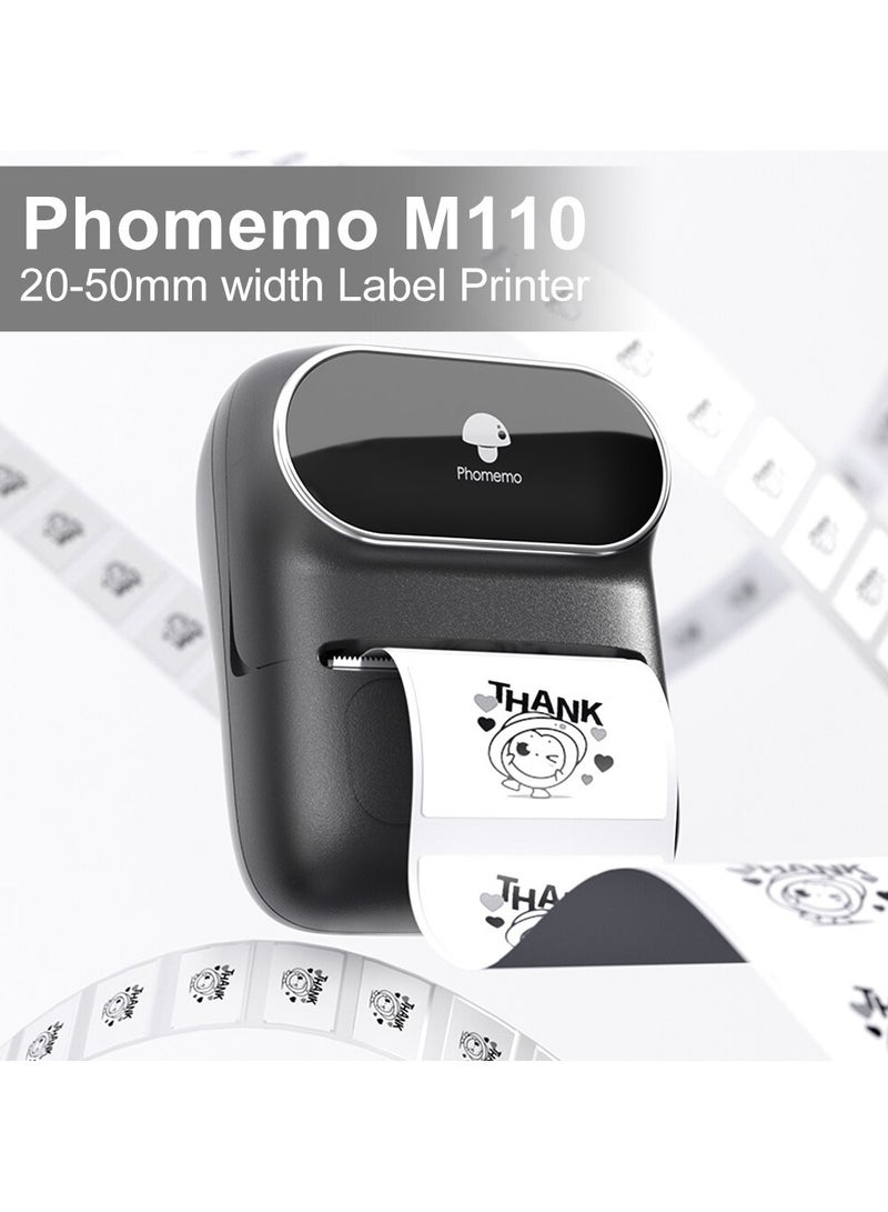 Phomemo M110 Portable Wireless Thermal Label Printer, Bluetooth Label Maker - Image 2