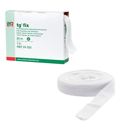 Sammons Preston ضمادة شبكية مرنة لوهمان راوشر tg Fix Net للجرح للحد من الأطراف الكبيرة حجم C 650 سم عرض × 25 م طول عند التمدد - Image 1