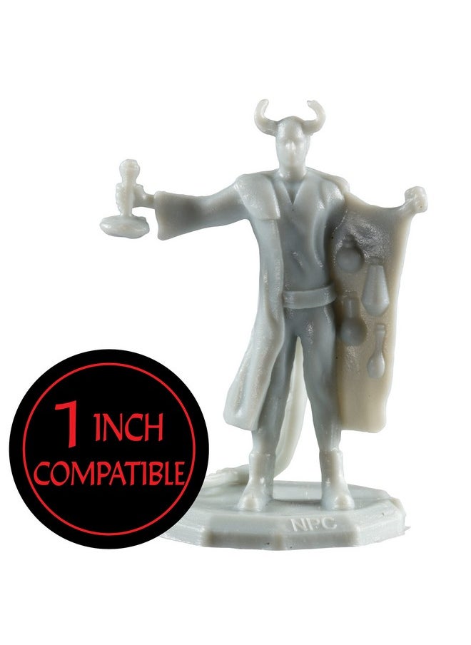 Monster Protectors Monster Townsfolk Mini Fantasy Figures 8Pc Merchant Non Player Character Npc Miniatures 1" Hexsized Compatible With Dnd Dungeons And Dragons Pathfinder And All Rpg Tabletop Games  - Image 4