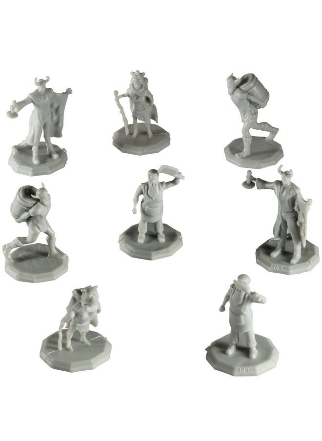 Monster Protectors Monster Townsfolk Mini Fantasy Figures 8Pc Merchant Non Player Character Npc Miniatures 1" Hexsized Compatible With Dnd Dungeons And Dragons Pathfinder And All Rpg Tabletop Games  - Image 2