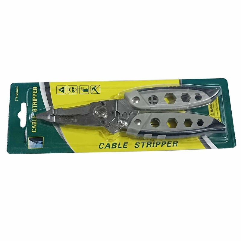 A AND S Tools AS TOOLS SHOP Wire Stripper Tool 7Inch Multipurpose Wire Stripper Handheld 16 In 1 Stainless Steel Wire Strippers Wire Cutter Wire Crimping Tool for Electricians - Image 1