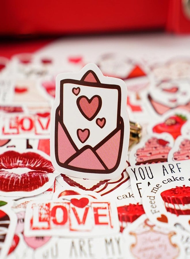 Obujopal 46 Pcs Love Theme Scrapbook Stickers for Bullet Journal Card Making Planner Diary Valentine's Day Letter Envelope Notebook Laptop Phone Case Craft Decoration, 23 Patterns - Image 1