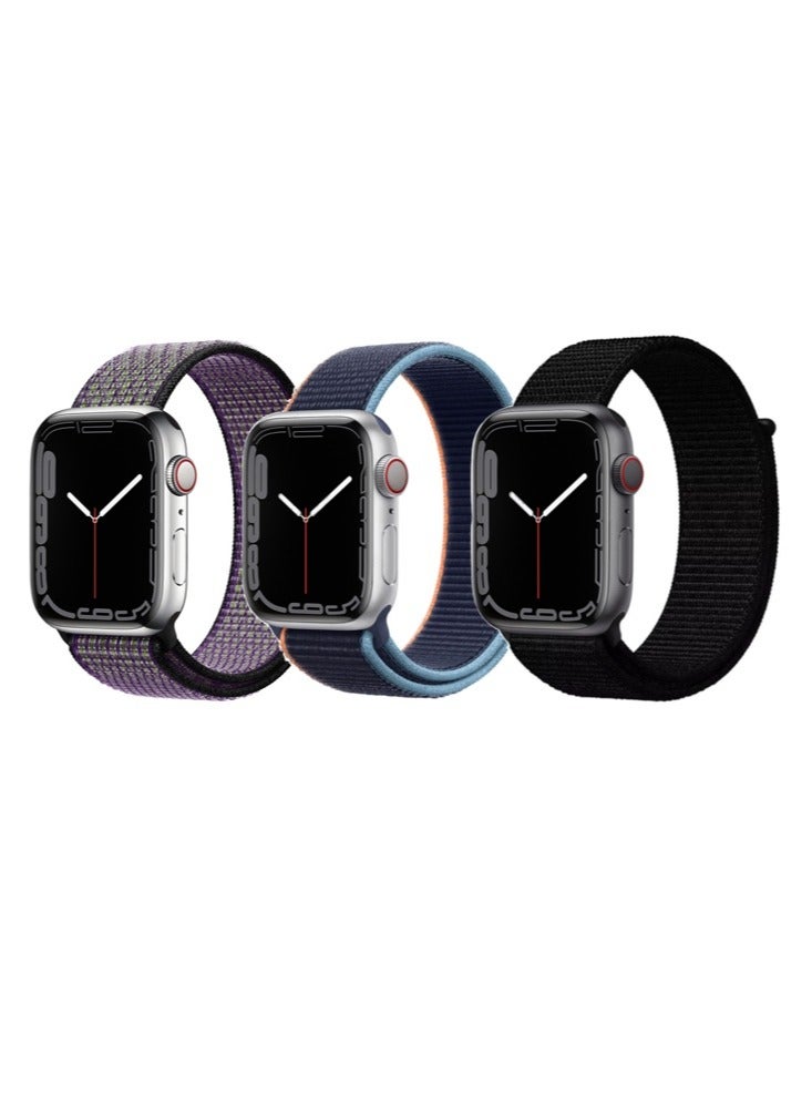 Perfii 3pcs Apple Watch Strap 42/41/40/38mm Replacement for Apple Watch Series 10/9/8/7/6/5/4/SE - Image 1