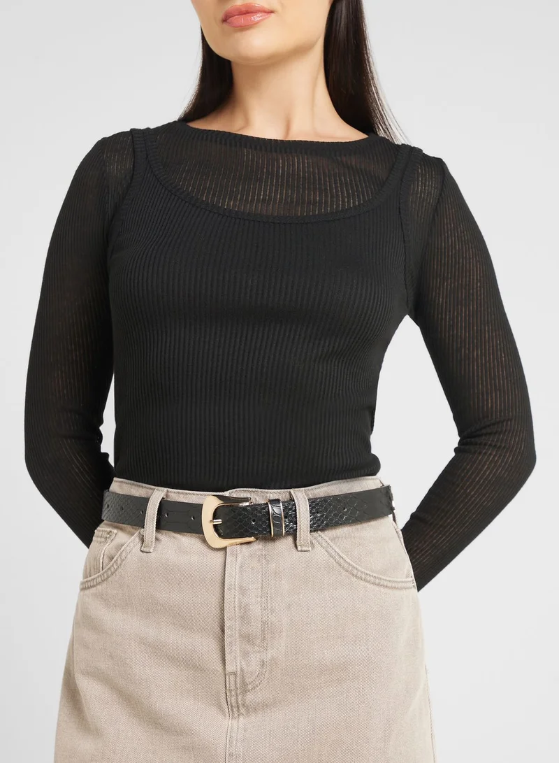 ELLA Croc Belt