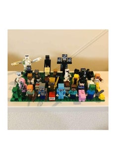 General Minecraft mini figure building blocks 30 pieces interchangeable popular character dedicated base plate set  - Image 3