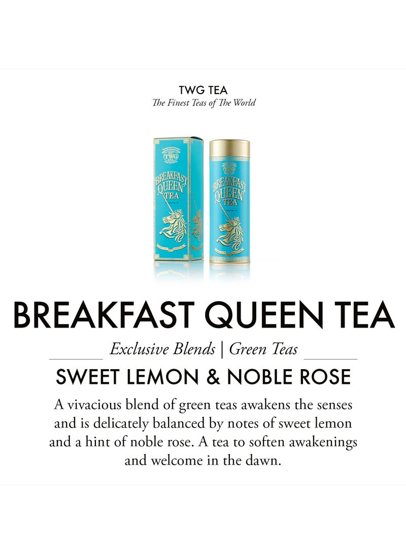 تي دبليو جاي تي شاي ملكة الإفطار | مزيج من أوراق الشاي الأخضر السائبة في علبة شاي فاخرة، ١٠٠ غرام - Image 3