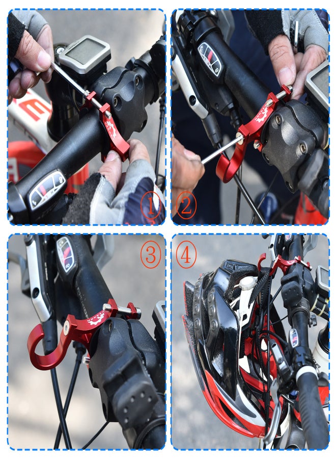 YSANAM Bicycle Universal Hook Motorcycle Hanging Bag Claw Hook Multifunctional Helmet Hook Bike Aluminum Alloy Hanger Hook Holder - Image 3