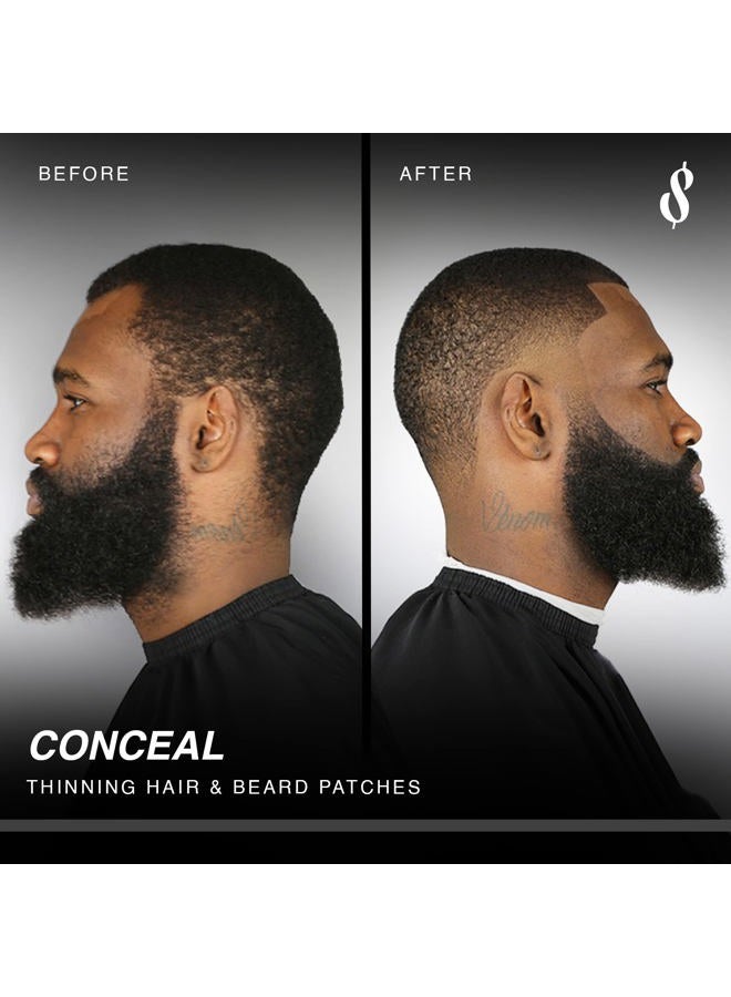 The Rich Barber N'Hance Pro Barber Kit I - Professional 3-in-1 Hair & Beard Styling Set - Keratin-Infused Hair Building Fibers, Applicator Pump, Application Card - Hairline Enhancer & Volumizing Spray  - Image 3
