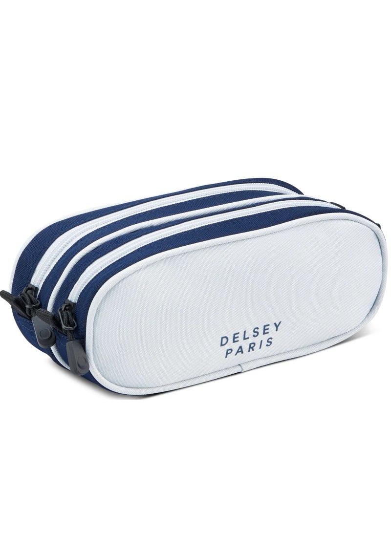 DELSEY Paris Back To School 2025 Two Compartment Pencil Case - Navy Blue - Image 2