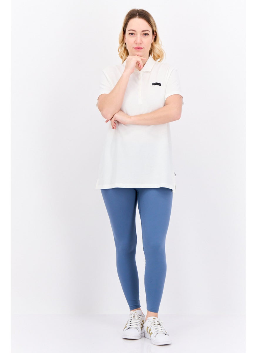 PUMA Women Regular Fit Short Sleeves Outdoor Polo Shirts, White  - Image 4