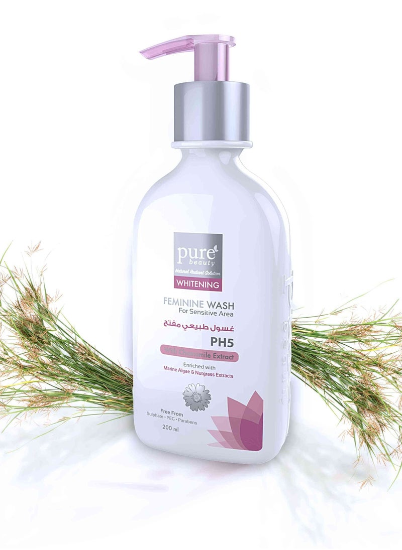 Pure Beauty Whitening Feminine Wash For Sensitive Area 200 ml  - Image 1