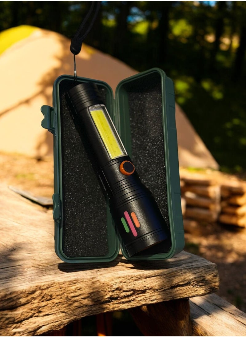 Generic Strong Light Flashlight Rechargeable Super Bright Zoom Outdoor Lighting Dedicated  Portable Home  - Image 5