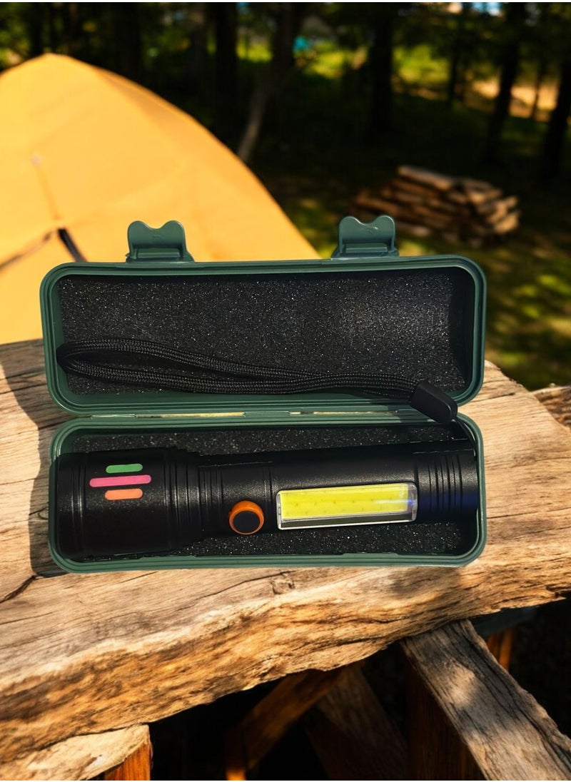 Generic Strong Light Flashlight Rechargeable Super Bright Zoom Outdoor Lighting Dedicated  Portable Home  - Image 4