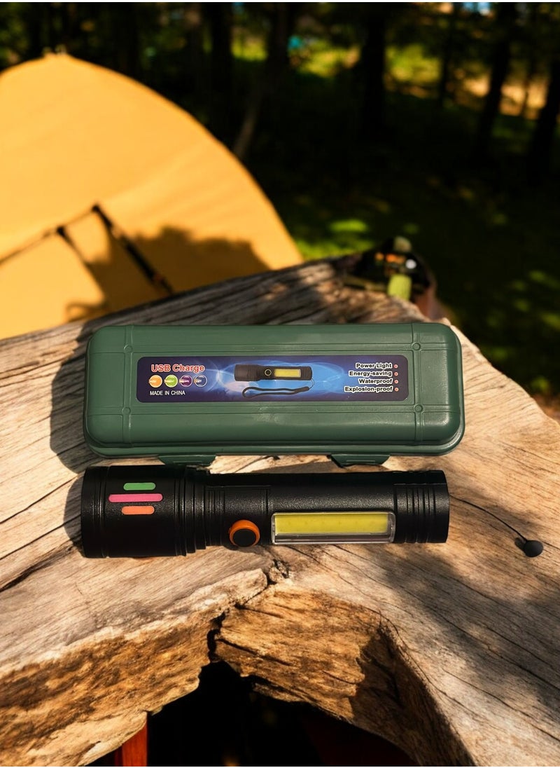 Generic Strong Light Flashlight Rechargeable Super Bright Zoom Outdoor Lighting Dedicated  Portable Home  - Image 1