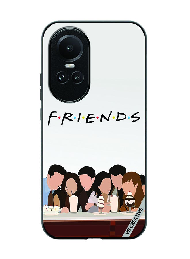 VR CREATIVE Protective Case Cover For Oppo Reno 10 Friends Design Multicolour - Image 1