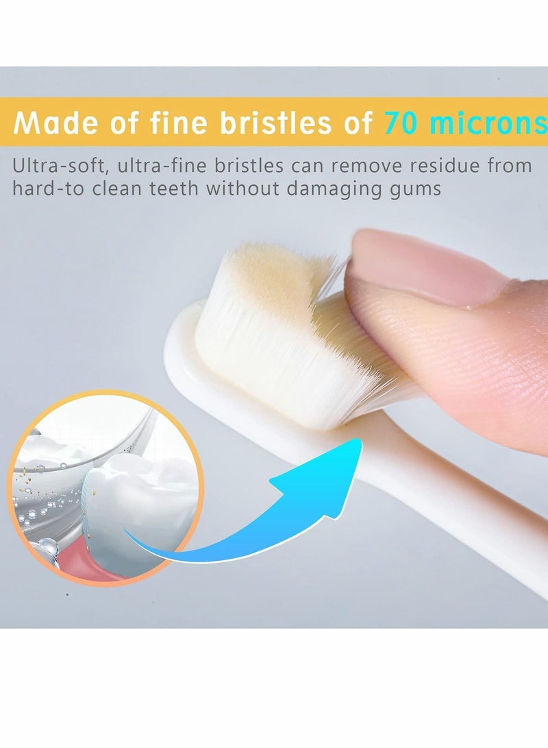 Y&D Toothbrush for Kids Extra Soft Nano Toddlers and Children BPA Free with Protective Case Toddler - Image 4