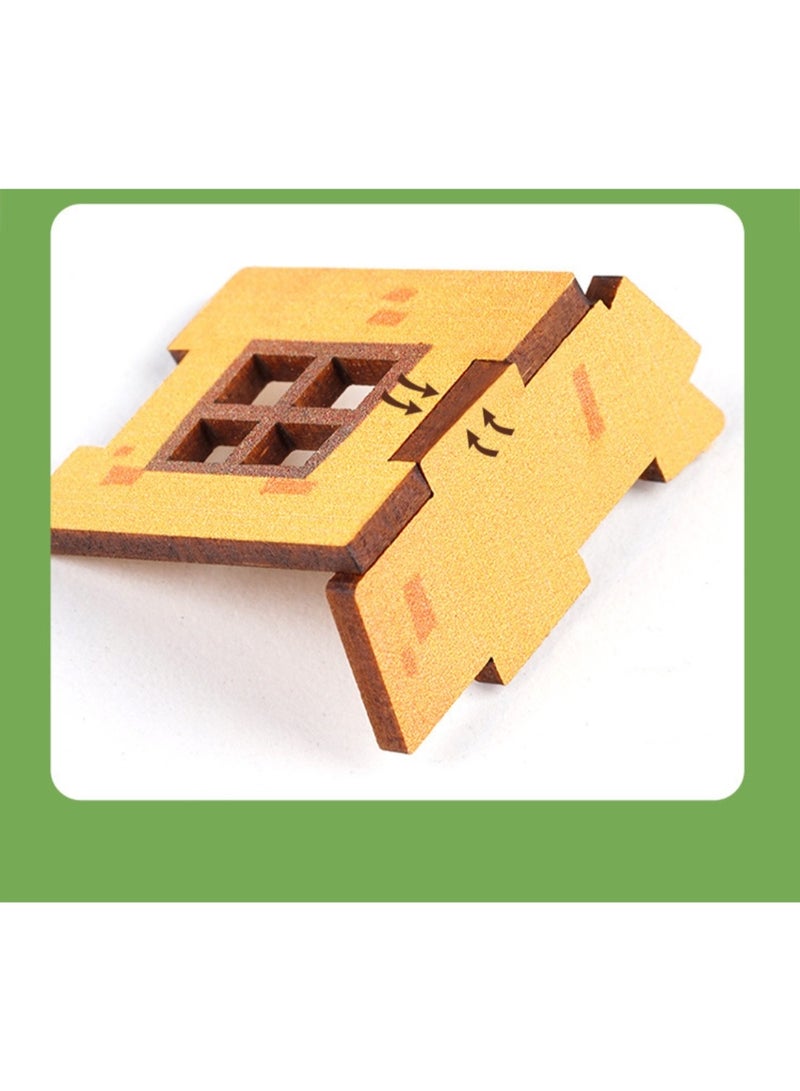 3D Wooden Plant Planting Puzzle Children's Puzzle Handmade Toy for Boys and Girls - Image 5