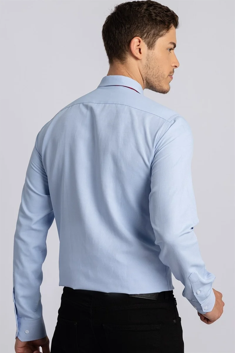 تودورس Modern Slim Fit Narrow Cut Dobby Men's Shirt