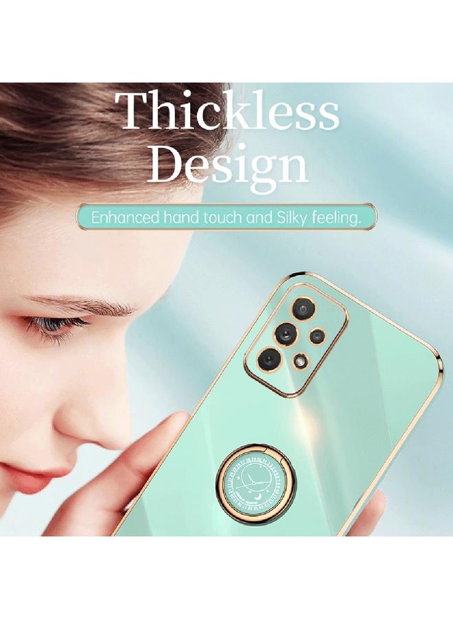 erorex Case For Samsung Galaxy A73 5G XINLI Straight Edge 6D Electroplate TPU Phone Case with Ring Holder - Image 5