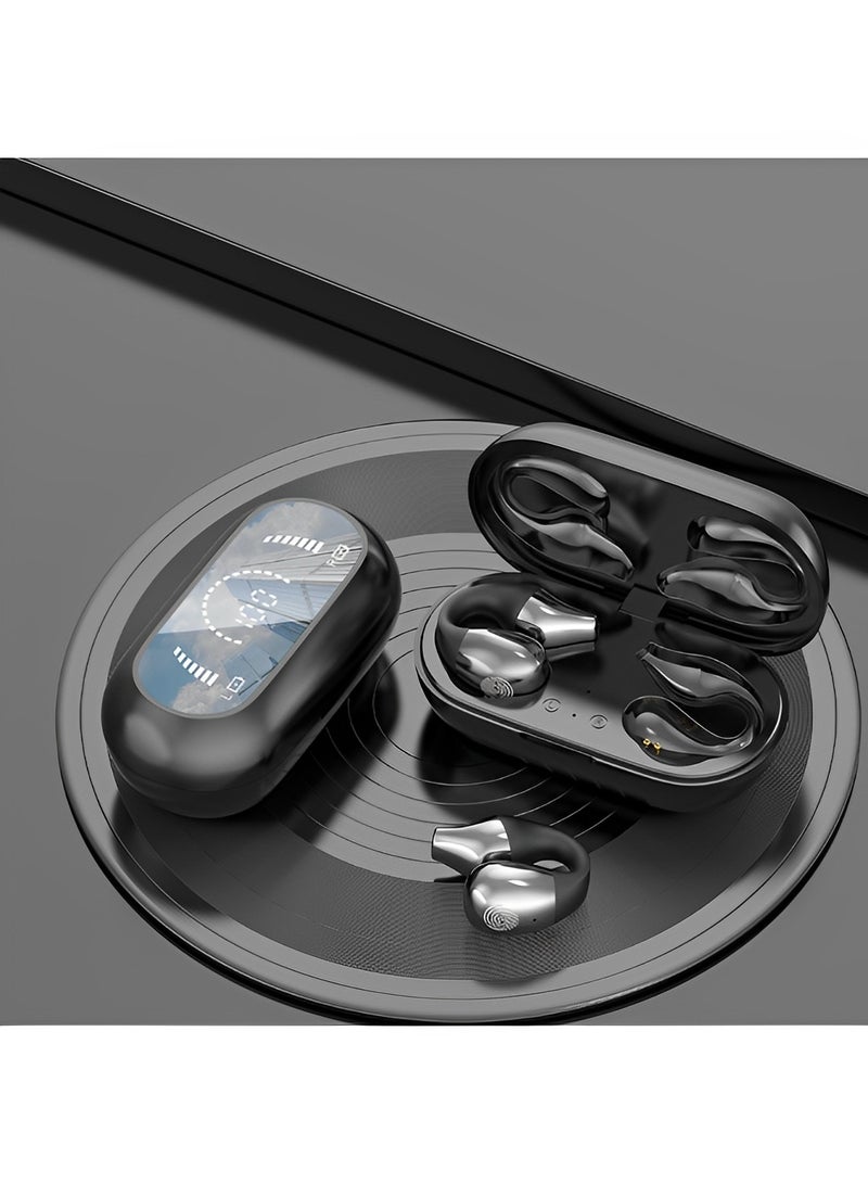 ريوكل سماعات رأس مفتوحة الأذن سماعات توصيل عظمي مريحة بمشبك سماعات أذن لاسلكية بلوتوث 5.3 سماعات أذن رياضية 99 ساعة سماعات أذن عالية الدقة IPX5 للجري - Image 2