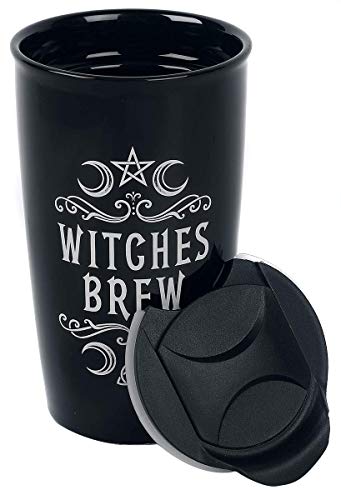 Alchemy Gothic The Vault Crescent Witches Brew Double Walled Ceramic Coffee Mug - Image 3